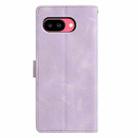 For Google Pixel 9a Triangles Embossed Leather Phone Case(Purple) - 3