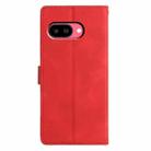For Google Pixel 9a Triangles Embossed Leather Phone Case(Red) - 3