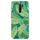 For Xiaomi Redmi 9 Coloured Drawing Pattern Highly Transparent TPU Protective Case(Banana Leaf) - 1