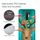 For Xiaomi Redmi 9 Coloured Drawing Pattern Highly Transparent TPU Protective Case(Flower Deer) - 3