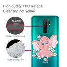 For Xiaomi Redmi 9 Coloured Drawing Pattern Highly Transparent TPU Protective Case(Little Pink Elephant) - 3