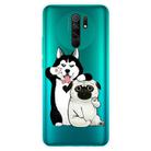 For Xiaomi Redmi 9 Coloured Drawing Pattern Highly Transparent TPU Protective Case(Selfie Dog) - 1