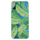 For Xiaomi Redmi 9A Coloured Drawing Pattern Highly Transparent TPU Protective Case(Banana Leaf) - 1