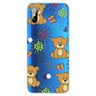 For Xiaomi Redmi 9A Coloured Drawing Pattern Highly Transparent TPU Protective Case(Little Brown Bear) - 1