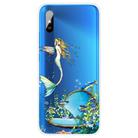 For Xiaomi Redmi 9A Coloured Drawing Pattern Highly Transparent TPU Protective Case(Mermaid) - 1