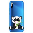 For Xiaomi Redmi 9A Coloured Drawing Pattern Highly Transparent TPU Protective Case(Bamboo Bear) - 1