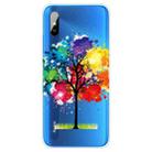 For Xiaomi Redmi 9A Coloured Drawing Pattern Highly Transparent TPU Protective Case(Oil Painting Tree) - 1