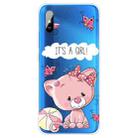 For Xiaomi Redmi 9A Coloured Drawing Pattern Highly Transparent TPU Protective Case(Cute Cat) - 1