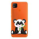 For Xiaomi Redmi 9C Coloured Drawing Pattern Highly Transparent TPU Protective Case(Bamboo Bear) - 1