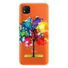 For Xiaomi Redmi 9C Coloured Drawing Pattern Highly Transparent TPU Protective Case(Oil Painting Tree) - 1