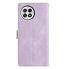 For OnePlus 13 Triangles Embossed Leather Phone Case(Purple) - 3