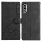 For OnePlus Nord CE4 Triangles Embossed Leather Phone Case(Black) - 1