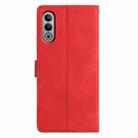 For OnePlus Nord CE4 Triangles Embossed Leather Phone Case(Red) - 3
