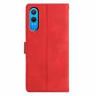 For OnePlus Nord CE4 Lite Triangles Embossed Leather Phone Case(Red) - 3