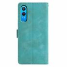 For OnePlus Nord CE4 Lite Triangles Embossed Leather Phone Case(Green) - 3