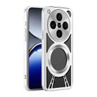 For OPPO Find X8 Cooling Hollow Metal Holder MagSafe Phone Case(Silver) - 2