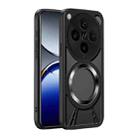 For OPPO Find X8 Pro Cooling Hollow Metal Holder MagSafe Phone Case(Black) - 2