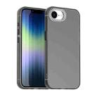 For iPhone 16e Candy Diamond Frosted PC Hybrid TPU Phone Case(Black) - 1