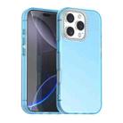 For iPhone 16 Pro Candy Diamond Frosted PC Hybrid TPU Phone Case(Blue) - 1