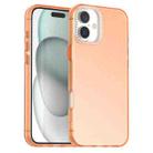 For iPhone 16 Plus Candy Diamond Frosted PC Hybrid TPU Phone Case(Orange) - 1