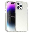 For iPhone 14 Pro Max Candy Diamond Frosted PC Hybrid TPU Phone Case(White) - 1