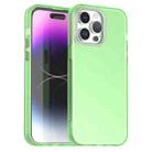 For iPhone 14 Pro Max Candy Diamond Frosted PC Hybrid TPU Phone Case(Green) - 1