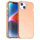 For iPhone 14 Plus Candy Diamond Frosted PC Hybrid TPU Phone Case(Orange) - 1
