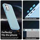 For iPhone 12 Candy Diamond Frosted PC Hybrid TPU Phone Case(Blue) - 2