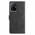 For Xiaomi 11T / 11T Pro Triangles Embossed Leather Phone Case(Black) - 3