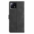 For Xiaomi 13 Triangles Embossed Leather Phone Case(Black) - 3