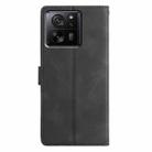 For Xiaomi 14T Triangles Embossed Leather Phone Case(Black) - 3