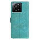 For Xiaomi 14T Triangles Embossed Leather Phone Case(Green) - 3