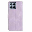 For Xiaomi 14T Pro Triangles Embossed Leather Phone Case(Purple) - 3