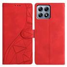 For Xiaomi 14T Pro Triangles Embossed Leather Phone Case(Red) - 1