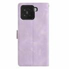 For Xiaomi 15 Triangles Embossed Leather Phone Case(Purple) - 3