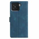 For Xiaomi 15 Triangles Embossed Leather Phone Case(Blue) - 3