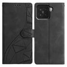 For Xiaomi 15 Triangles Embossed Leather Phone Case(Black) - 1