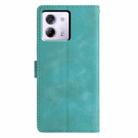 For Xiaomi Poco M7 Pro 5G Triangles Embossed Leather Phone Case(Green) - 3