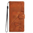 For Xiaomi 15T 5G Triangles Embossed Leather Phone Case(Brown) - 2