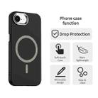 For iPhone 16e Glitter Series Magsafe PC Hybrid TPU Phone Case(Black) - 2