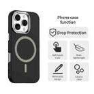 For iPhone 16 Pro Max Glitter Series Magsafe PC Hybrid TPU Phone Case(Black) - 2
