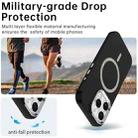 For iPhone 16 Pro Max Glitter Series Magsafe PC Hybrid TPU Phone Case(Black) - 3