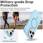 For iPhone 16 Pro Max Glitter Series Magsafe PC Hybrid TPU Phone Case(Blue) - 3