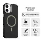 For iPhone 16 Plus Glitter Series Magsafe PC Hybrid TPU Phone Case(Black) - 2