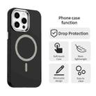 For iPhone 15 Pro Glitter Series Magsafe PC Hybrid TPU Phone Case(Black) - 2