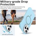 For iPhone 15 Pro Glitter Series Magsafe PC Hybrid TPU Phone Case(Blue) - 3
