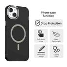 For iPhone 14 Glitter Series Magsafe PC Hybrid TPU Phone Case(Black) - 2