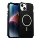 For iPhone 13 Glitter Series Magsafe PC Hybrid TPU Phone Case(Black) - 1