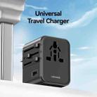 USAMS CC308 17W Dual Type-C and USB-A Ports Universal Travel Charger(Black) - 2
