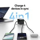 USAMS CC308 17W Dual Type-C and USB-A Ports Universal Travel Charger(Black) - 3